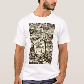 Blind Blake op Paramount Records Collage T-shirt