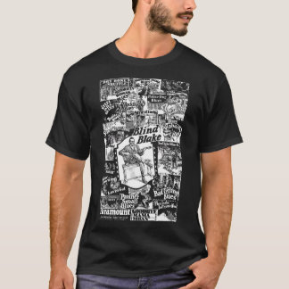 Blind Blake op Paramount Records Collage Wit T-shirt