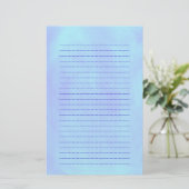 Blind blauw, met achtergrondverlichting briefpapier (Staand voorkant)