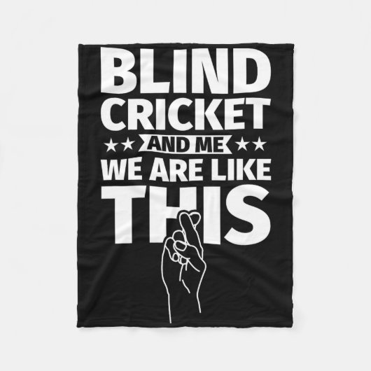 Blind cricket aan me fleece deken (Voorkant)