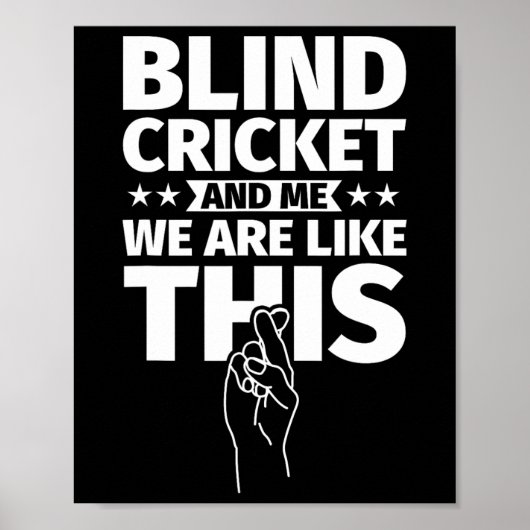 Blind Cricket bij mij Poster (Voorkant)