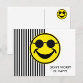 Blind geel en strepen + uw rug. en idee briefkaart (Voorkant / Achterkant)