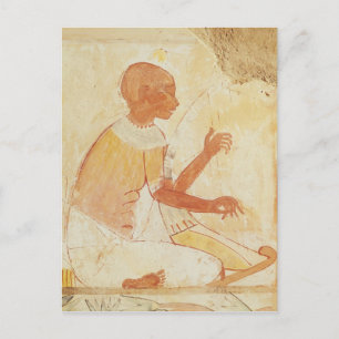 Blind Harpist Singing, van de Tomb of Nakht Briefkaart