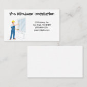 Blind Installation Service Visitekaartje (Voorkant / Achterkant)