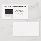 Blind Installation Service-Visitekaartje Visitekaartje (Voorkant / Achterkant)
