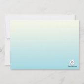 Blind Justice Afstuderen Invitation Kaart (Achterkant)