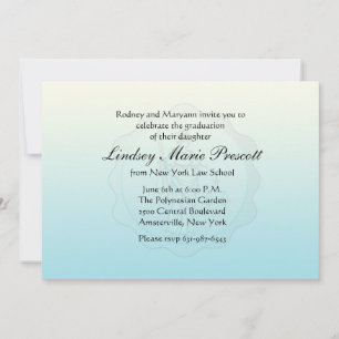 Blind Justice Afstuderen Invitation Kaart