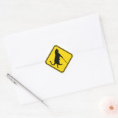 Blind katten kruipen! ronde sticker (Envelop)