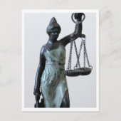 Blind lady of justice statue briefkaart (Voorkant)