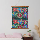 Blind lopen door de bloemen hangend wandkleed (Slaapkamer)