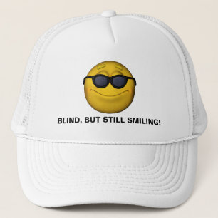 Blind maar nog Glimlachend Trucker Pet