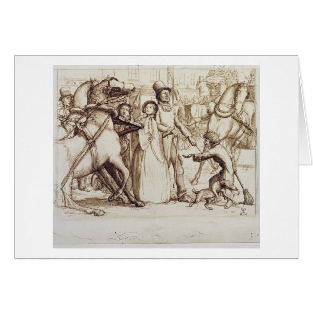 Blind Man, 1853 (pen, inkt, wassen en grafiet o (Voorkant Horizontaal)