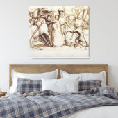 Blind Man, 1853 (pen, inkt, wassen en grafiet o Canvas Afdruk (Insitu (Slaapkamer))