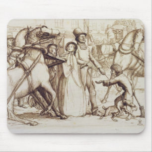 Blind Man, 1853 (pen, inkt, wassen en grafiet o Muismat