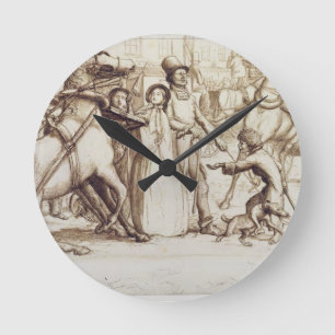 Blind Man, 1853 (pen, inkt, wassen en grafiet o Ronde Klok