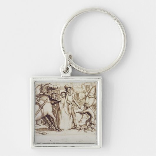 Blind Man, 1853 (pen, inkt, wassen en grafiet o Sleutelhanger (Voorkant)