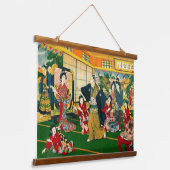 Blind Man Game 47 Ronin Kunstenaar Onbekend 1925 Hangend Wandkleed (Gebogen)