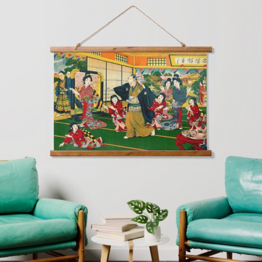 Blind Man Game 47 Ronin Kunstenaar Onbekend 1925 Hangend Wandkleed (Woonkamer)