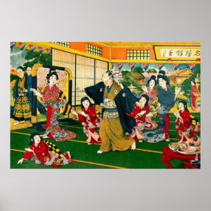 Blind Man Game 47 Ronin onbekende kunstenaar 1925 Poster