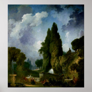 Blind Man's Bluff - Fragonard Rococo Art Poster
