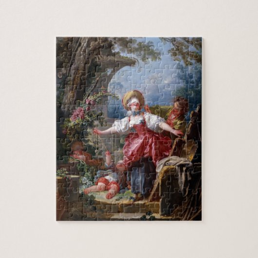 Blind-Mans Bluff van Jean-Honore Fragonard Legpuzzel (Verticaal)