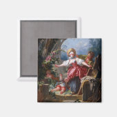 Blind-Mans Bluff van Jean-Honore Fragonard Magneet (Voorkant / Achterkant)