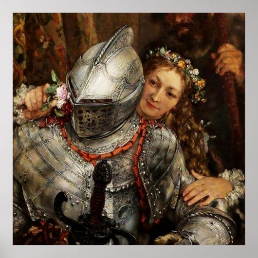 Blind Mans Buff van Adolph Menzel Poster (Voorkant)