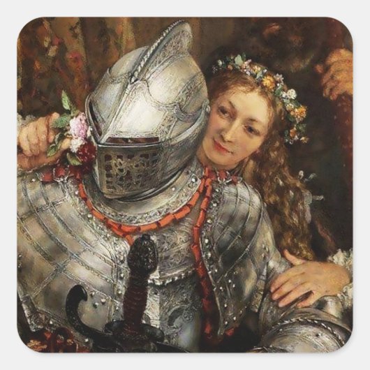 Blind Mans Buff van Adolph Menzel Vierkante Sticker (Voorkant)