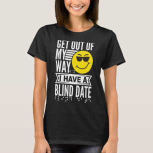 Blind mensen Humor braille lezer Blind Guy Humoro T-shirt