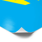 Blind Met Een Visie Blauw Perfect Poster (Hoek)