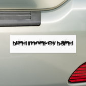Blind monkey Band Bumpersticker (Op auto)
