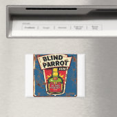 Blind Parrot Rum Old Distressed Metal Sign Magneet (Insitu (Vaatwasser))