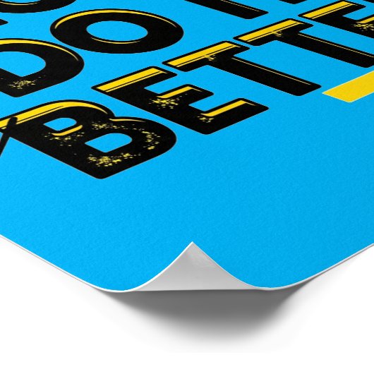 Blind People Do It Better - Blue Poster (Hoek)