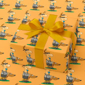 Blind Referee with Guide Dog Sports Humor Cadeaupapier