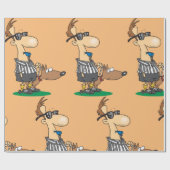 Blind Referee with Guide Dog Sports Humor Cadeaupapier (Vlak)