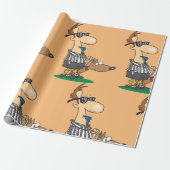 Blind Referee with Guide Dog Sports Humor Cadeaupapier (Uitgerold)