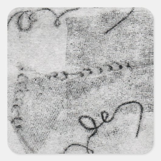 Blind reliëf vierkante sticker (Voorkant)