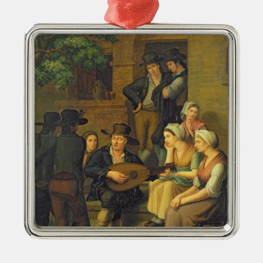 Blind Singer, 1828 Metalen Ornament (Voorkant)