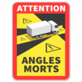 Blind Spot Hoeken Morts Truck Sticker (Voorkant)
