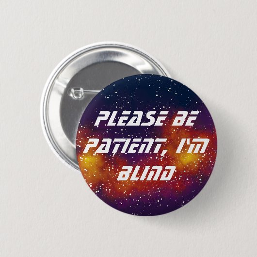 Blind  sterrenstelsel ronde button 5,7 cm (Voorkant /achterkant)