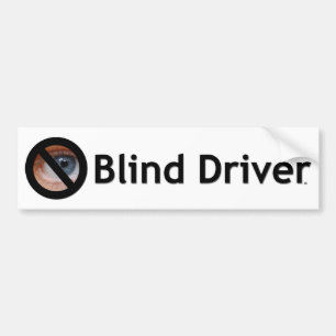 Blind stuurprogramma bumpersticker