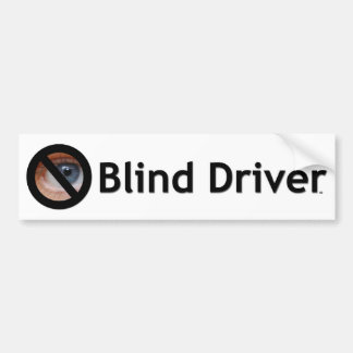 Blind stuurprogramma bumpersticker