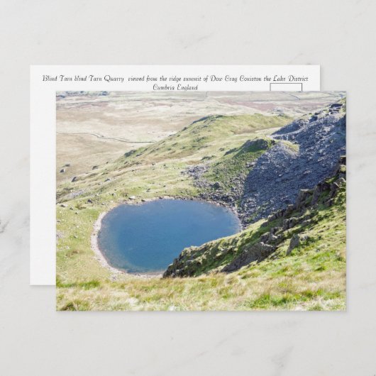Blind Tarn Dow Crag Lake District Briefkaart (Voorkant / Achterkant)