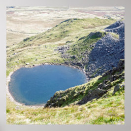 Blind Tarn Dow Crag Lake District Cushion Poster