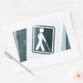 Blind teken ontwerp rechthoekige sticker (Envelop)