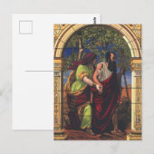 Blind Tobit en Wife Anna,  religie Briefkaart (Voorkant / Achterkant)