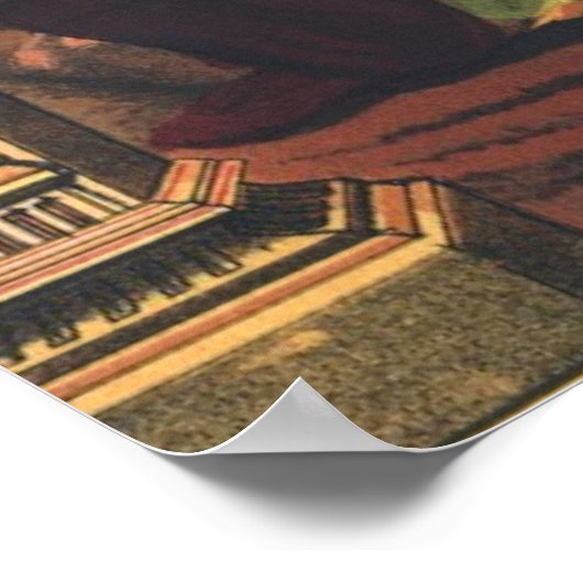 Blind Tobit en Wife Anna,  religie Poster (Hoek)