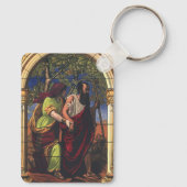 Blind Tobit en Wife Anna,  religie Sleutelhanger (Achterkant)