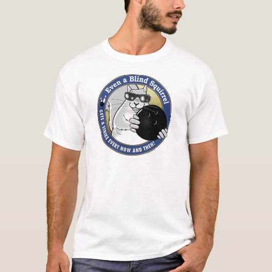 Blind vierkant Bowling T-shirt (Voorkant)