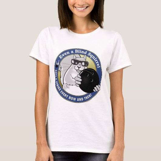 Blind vierkant Bowling T-shirt (Voorkant)